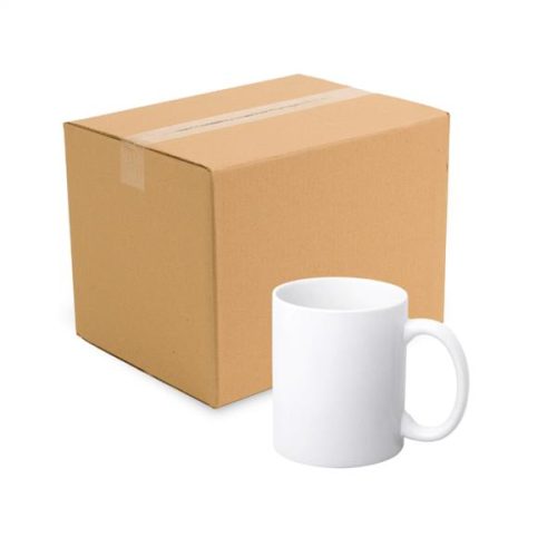 Sublimation Mugs - Premium Dishwasher Safe - White - Box of 36