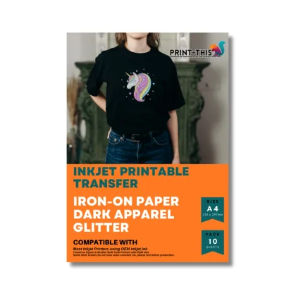 Inkjet Transfers - Dark Fabric - Glitter - 4915483