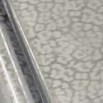 Brushed silver cheetah Metallic - HTV - Pattern