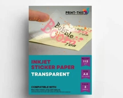 Sticker Film – Transparent – 5 Sheets