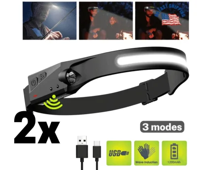 Head Light LED with Motion sensor (2pack) - 92412686