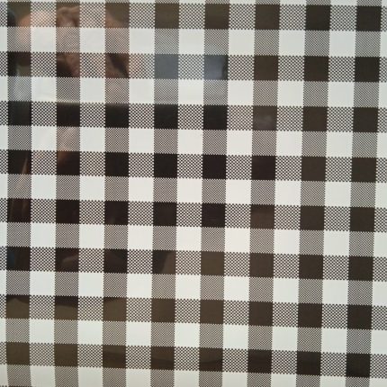 Black/White plaid - HTV - Pattern - Gingham Plaid
