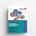 Clear Holographic Bubble Inkjet Sticker Paper A4 – Waterproof Transparent Vinyl – 5 Sheet Pack