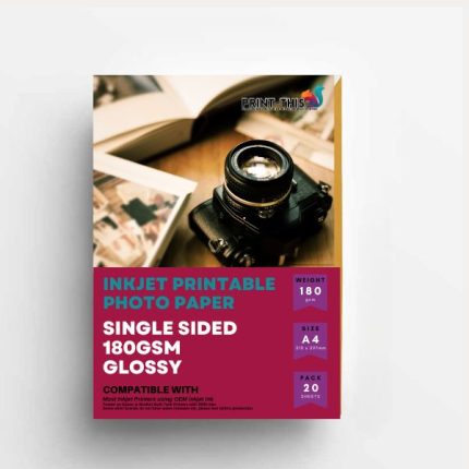 180gsm Premium S/S Gloss Photo Paper - A4 (20 Sheets)