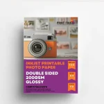 200gsm Double-Sided Gloss Photo Paper | A4 Inkjet | 50 Pack