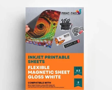 Magnetic Gloss Inkjet Paper – A4 (Pack of 5)
