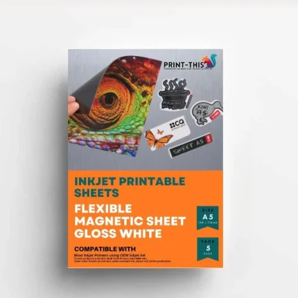 Magnetic Gloss Inkjet Paper – A4 (Pack of 5)