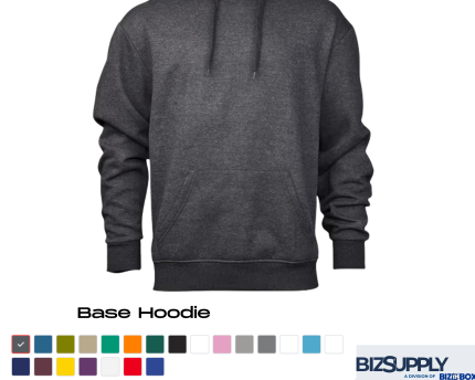 Base Hoodie. 240gsm brushed fleece