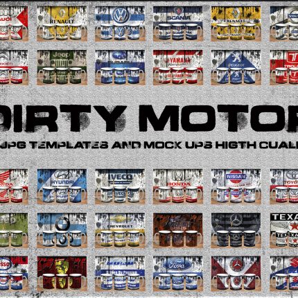 Motors Mug Wrap Designs
