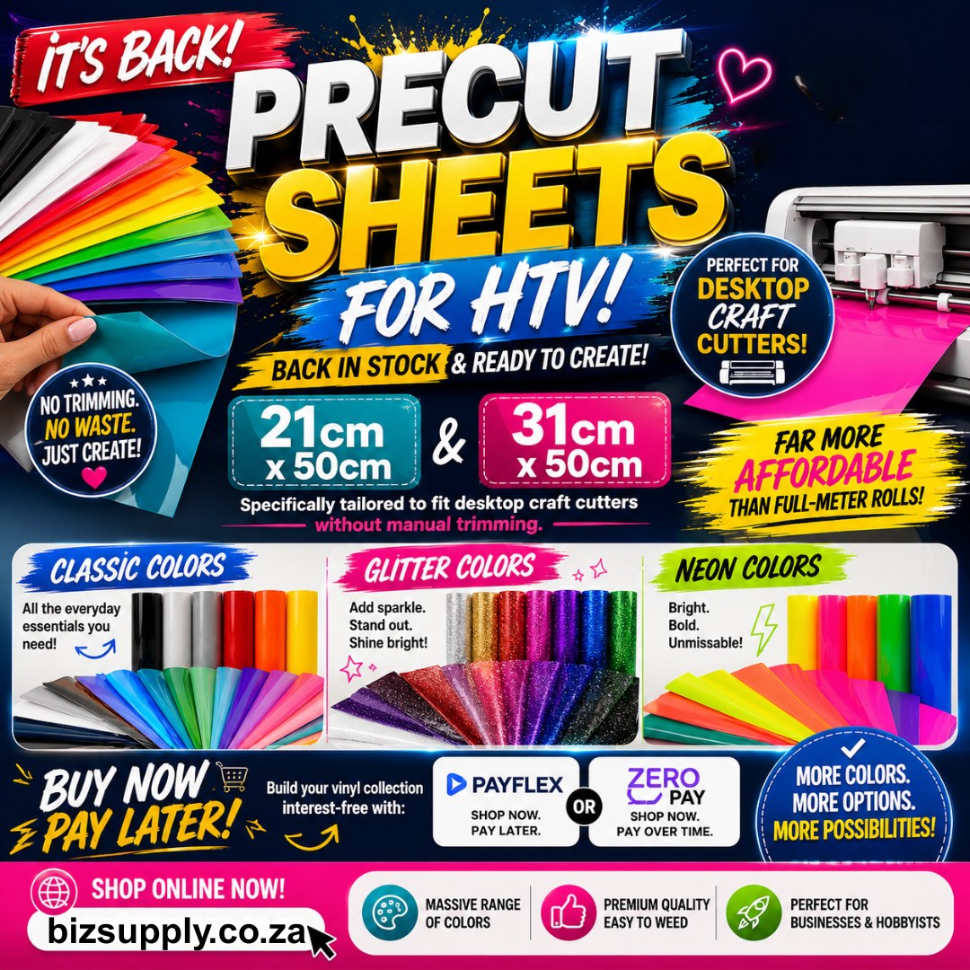 Precut vinyl sheets