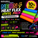 neon Heat flex vinyls