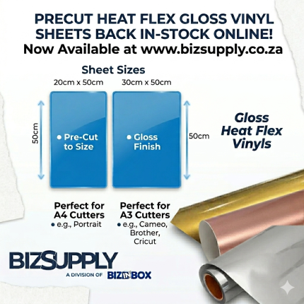 Gloss Heat Transfer Vinyl Sheets