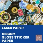 gloss laser sticker paper