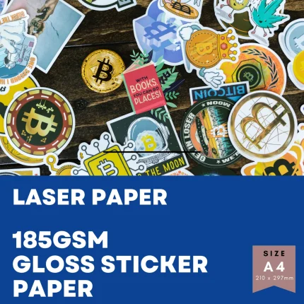 gloss laser sticker paper