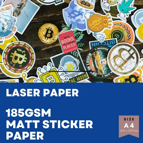 Matt sticker laser paper