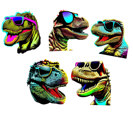 Dino shades 5 ready to print files