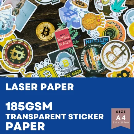 sticker laser paper clear