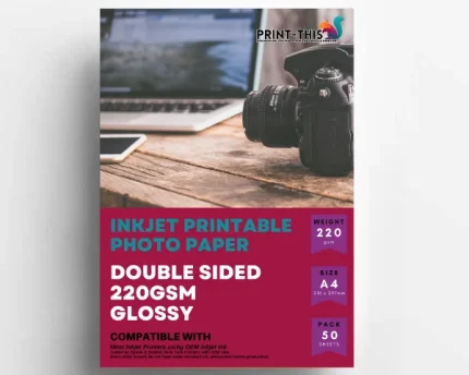 200gsm Double-Sided Gloss Photo Paper | A4 Inkjet | 50 Pack (Copy)