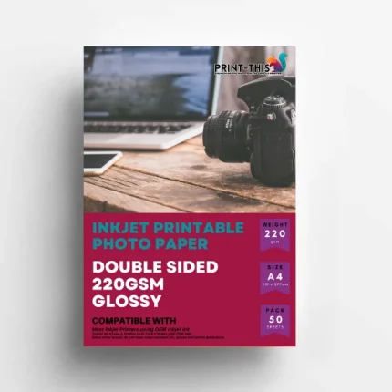 200gsm Double-Sided Gloss Photo Paper | A4 Inkjet | 50 Pack (Copy)
